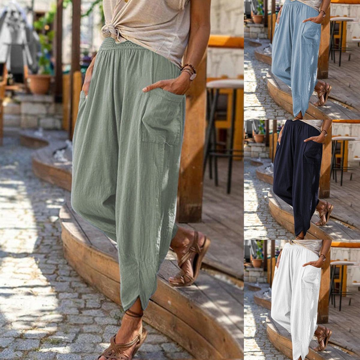 European And American New Casual Wide Leg Loose Pants